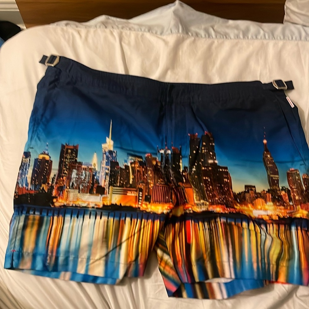 Orlebar brown size 36 nyc skyline bathing suit